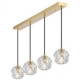 Telbix-Zaha PE04-Chrome / Antique Gold Pendant Light